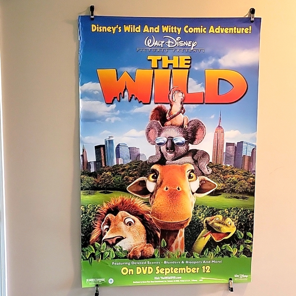 The wild dvd release poster 26"x40"